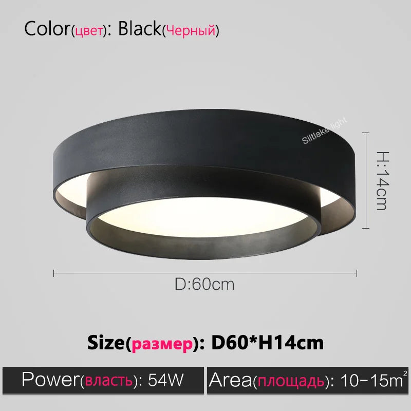 Full spectrum bedroom lamp ceiling lamp master bedroom lamp simple modern study living room lights