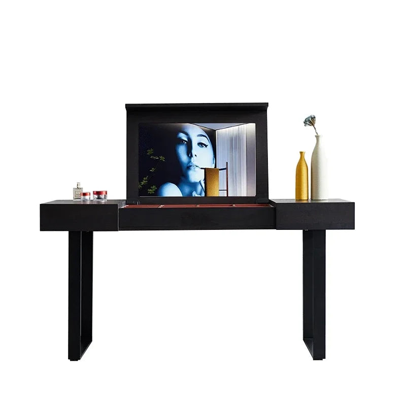 Dressers Organizer Vanity Table Mirror Stool Flip Luxury Comfortable Dressers Makeup Desk Unique Coiffeuse De Chambre Furniture