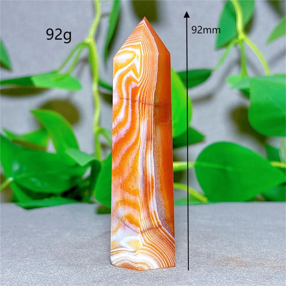 Carnelian Tower Crystal Natural Stone Quartz Home Decoration Minerals Reiki Craft Gifts Energy Healing Meditation Spiritual Love