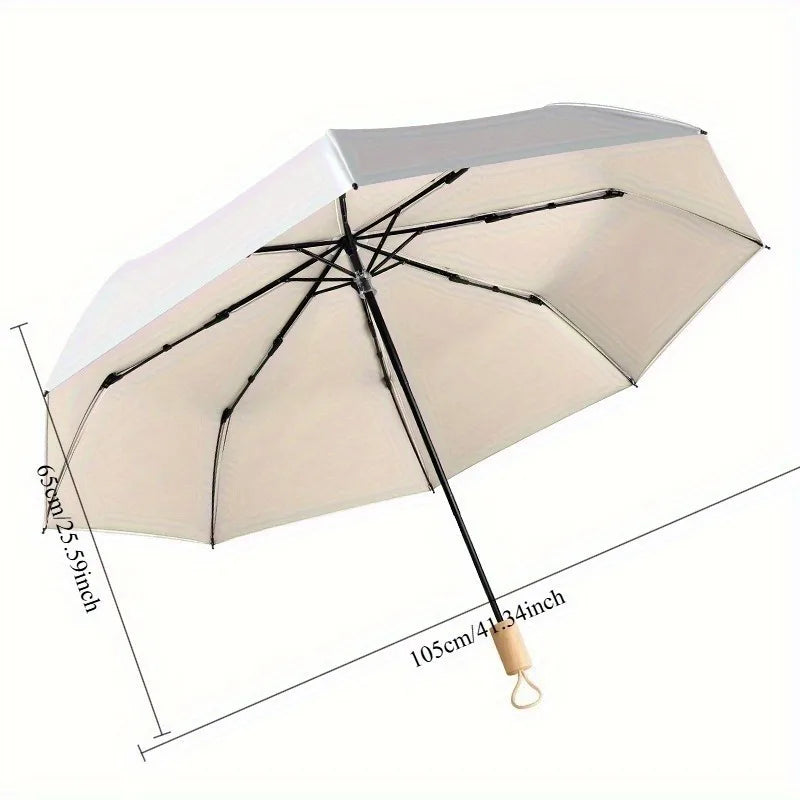 UPF50+ Umbrella Carbon Fiber Sun UV Protection Portable Umbrella Vinyl Folding Rain Parasol Pocket Pencil Umbrella