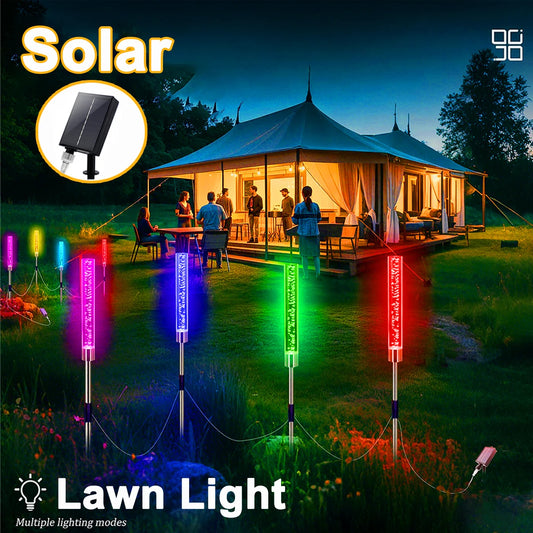 4Pcs Solar Garden Light Led Outdoor Light Waterproof External Solar Lamp Landscape Lighting For Lawn Camping Path Backyard Decor