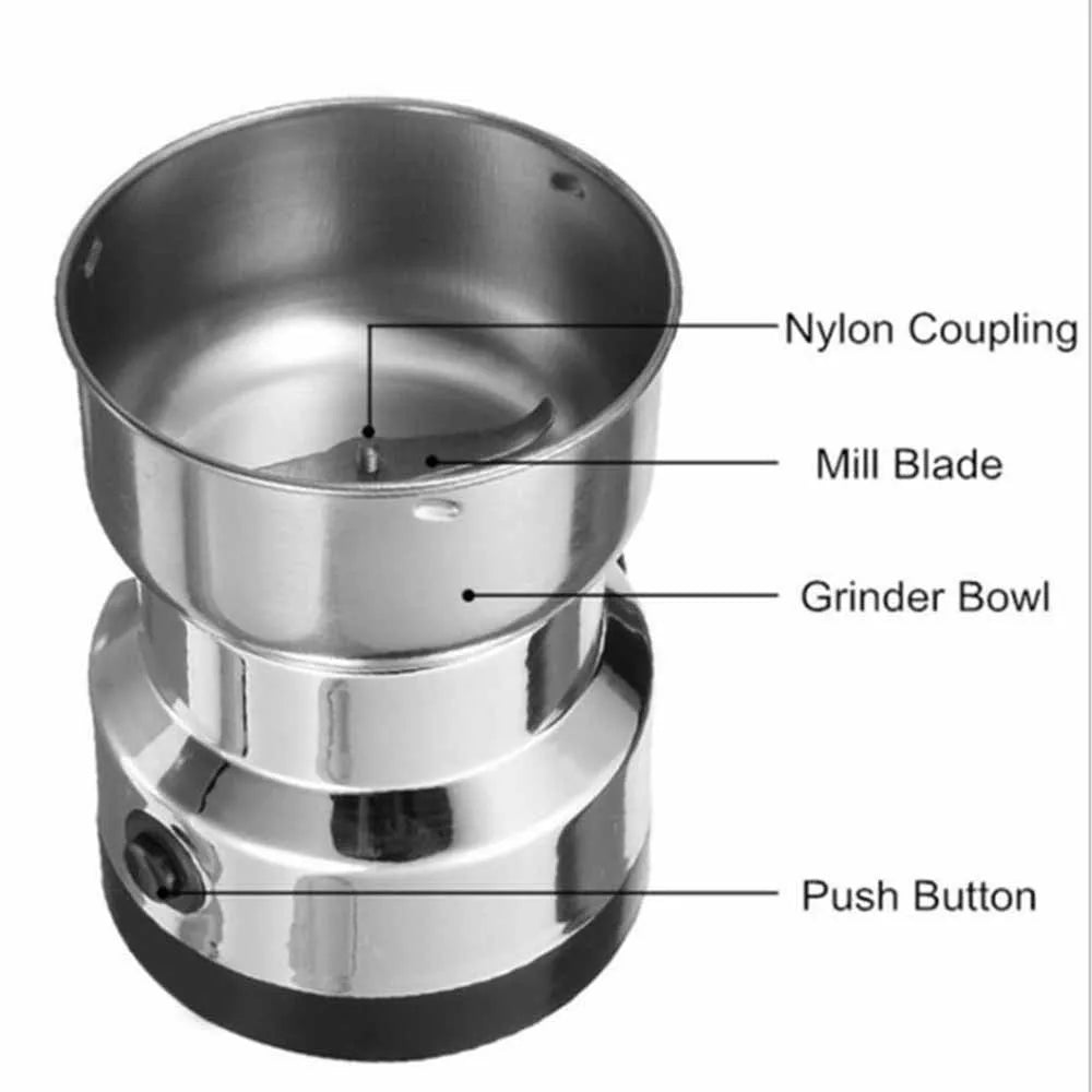 Coffee Bean Grinder 1PC Home Bean Mill Stainless Steel Ultra Fine Grains Chinese Medicine Crusher Electric Grinder