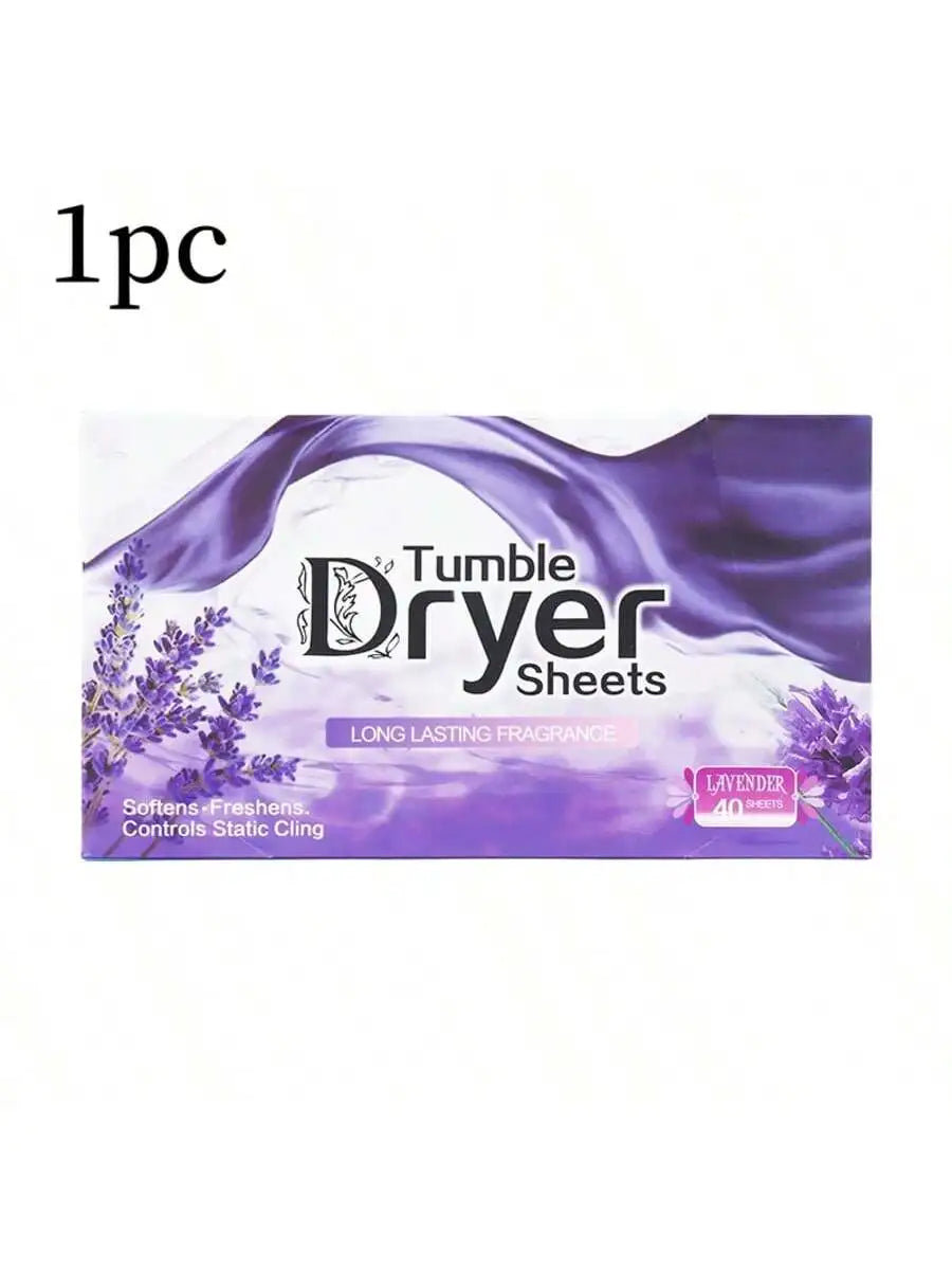 Dryer Sheets Bulk Natural Fabric Softener Sheets Plant Lavender Laundry Softener Naturally Removes Static Cling Drying Machine