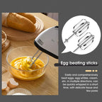 Handheld Electric Egg Beater Home Automatic Multifunctional Mixer for Egg White Cream Dough Kitchen Cooking Essential