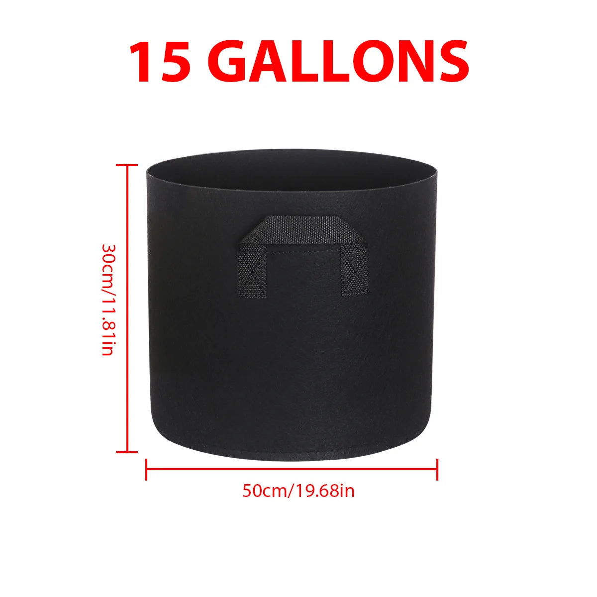 5PCS Felt Grow Bags 5-15 Gallon Potato Fabric Planting Bags Vegetable Strawberry Seedling Bags Breathable Flower Planting Bags