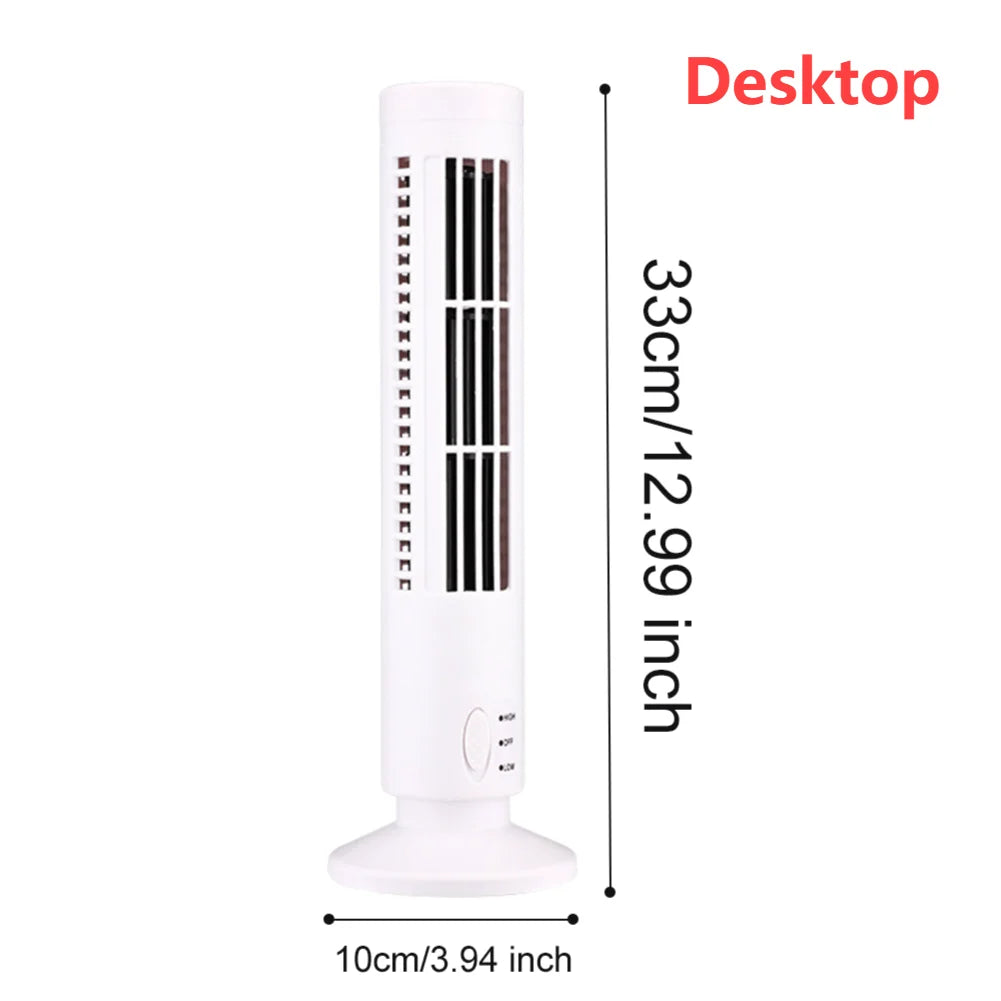 Desktop Tower Fan Quiet Desktop Fan Fast Cooling Fans Household Portab