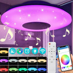 Intelligent LED Lamp with Speaker RGB Home Decoration Light Dimmable Bluetooth-compatible Remote Control for Bedroom Living Room