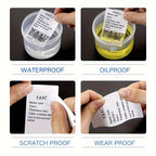 3/5/10 NiiMBOT White Label Paper Waterproof Self-adhesive Rolls For B1 B21 Mini Label Printer Price Tag Office Maker UV Print