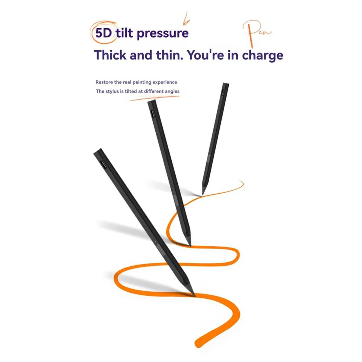 A01R 4096 Stylus Pen for Remarkable Paper Pro Stylus with Eraser 4096 Pressure-Sensitive Magnetic Touch Screen Stylus