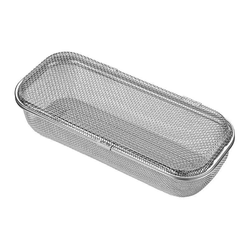 304 stainless steel utensil basket, kitchen dishwasher usable, drain basket, spoon, chopstick storage basket
