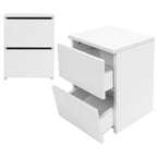 Bedside Table with 2 Drawers Modern Night Stand Table for Home Bedroom Living Room Side Table Nightstand Night Table Bedside