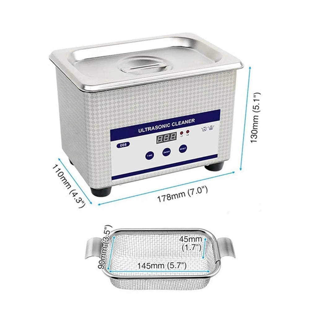 Ultrasonic Cleaner Ultrasound Glasses Jewelry Cleaner 40KHZ High Frequency Ultrasonic Washing Bath for Glasses Jewelry Cleaning