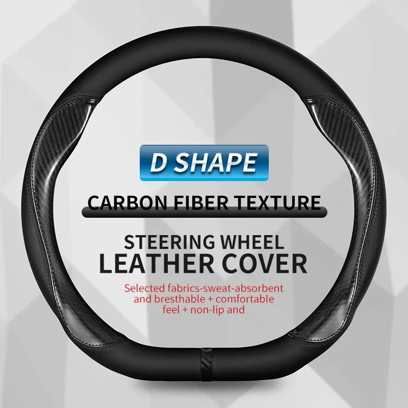 For VW Volkswagen MK2 MK3 MK4 MK5 MK6 MK7 MK8 GOLF 5 6 7 GTI POLO R, New Type Microfiber Leather Car Steering Wheel Cover