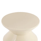 Sofa Side Table Modern White Round End Table Sitting Chair Sofa Side Bedside End Table for Living Room Bedroom Interiors