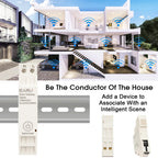 Tuya Smart Life App ZigBee 3.0 Gateway Hub Smart Home Appliances Wireless Bridge Remote Control Automation Device Works Din Rail