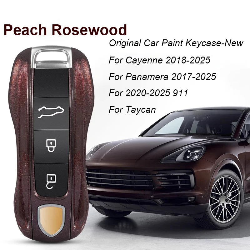 Key Case For Porsche Panamera Spyder Carrera Macan Boxster Cayman Cayenne 911 970 981 991 Smart Remote Key Case Fob Covers Bag