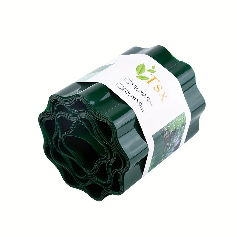 1Pc Imitation Stone Garden Guardrail PP Plastic Ground Fence Combined with Pastoral Gardening Lawn Fence Landscapes Decoration