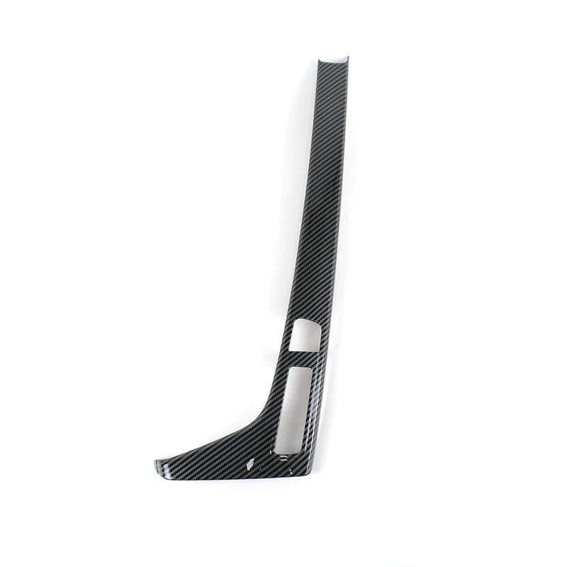 Console Gear Shift Frame Decoration Gearshift Side Sticker Trim For Audi A4 B9 A5 2017-2021 LHD Carbon Pattern Car Accessories