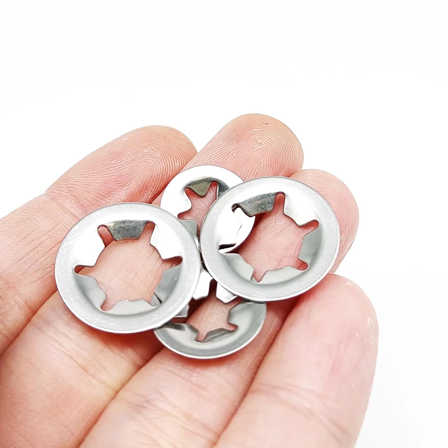 350pcs/box Mix M2.5-M10 External Circlip Self-Lock Retaining Clip Shaft Bearing Snap Ring Kit Set Black 65mn 304 Stainless Steel