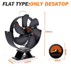 6 Blades Heat Powered Stove Fan 360 Rotating Fireplace Fan Log Wood Burner Eco-fan Quiet Stove Fan Efficient Heat Distribution