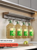 Stainless Steel Kitchen Paper Towel Rack Wall Shelf with Hook Kitchen Gadgets Hanging Organizers Storage Utensils for Kitchen