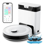 Lefant M2Pro Robot Vacuum with Mop,Self-Emptying, 6000Pa , DTOF Laser Navigation, PSD Obstacle Avoidance, Wi-fi/Alexa Control