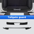 For BYD Song Plus EV DM 2022-2024 Auto Tailgate Guard Door Sill Pedal Carbon Fibre Texture Accessories Leather PU Car Sticker