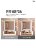 Modern and Simple Small Dressing Table Girly Style Integrated Multi-functional Dresser + Cabinet + Stool for Bedroom