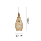 Chinese Retro Handmade Rattan Pendant Light Living Room Hot Pot Restaurant Homestay Zen Decoration Pendant Light