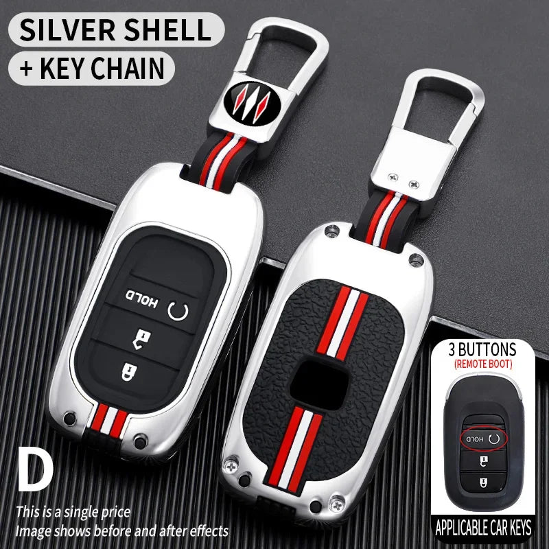 for Honda CR-V Civic Accord HR-V CR-V CRV HRV Fit City Odyssey XRV Hrv Metal Car Key Cover Fob Case Shell 2023 2024
