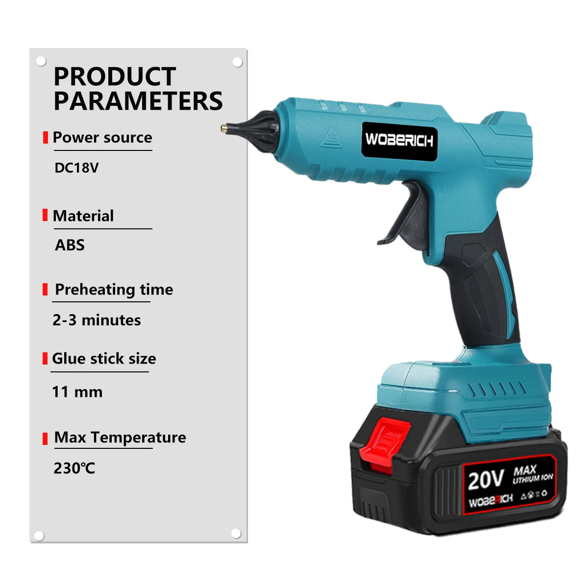 Electric Hot Melt Glue Gun Cordless Electric Glue Grab 11mm Glue Stick Hot Melt Welding Air Gun for Makita 18V Battery