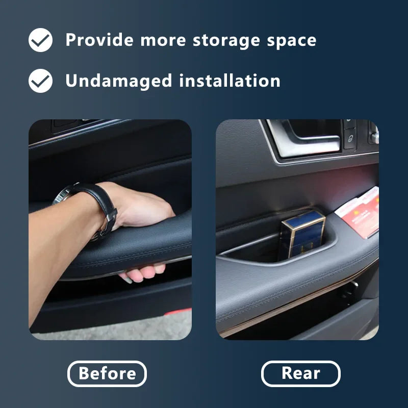 For Benz E-Class W212 Sedan Storage Box E200 E300 E350 E400 2010 2011 2012 2013 2014 2015 2016 Door Handle Container Accessories