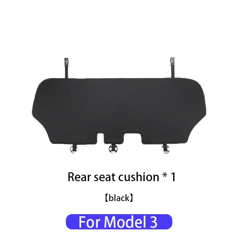 Comfortable Ice Silk Car Seat Covers for Tesla Model Y/3 (2018-2026) | Breathable
