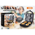 Electric Pancake Pan - Non-stick Coating, Physical Anti-stick Design, Suitable for Breakfast Omelette, Pizza, Cheese Bread
