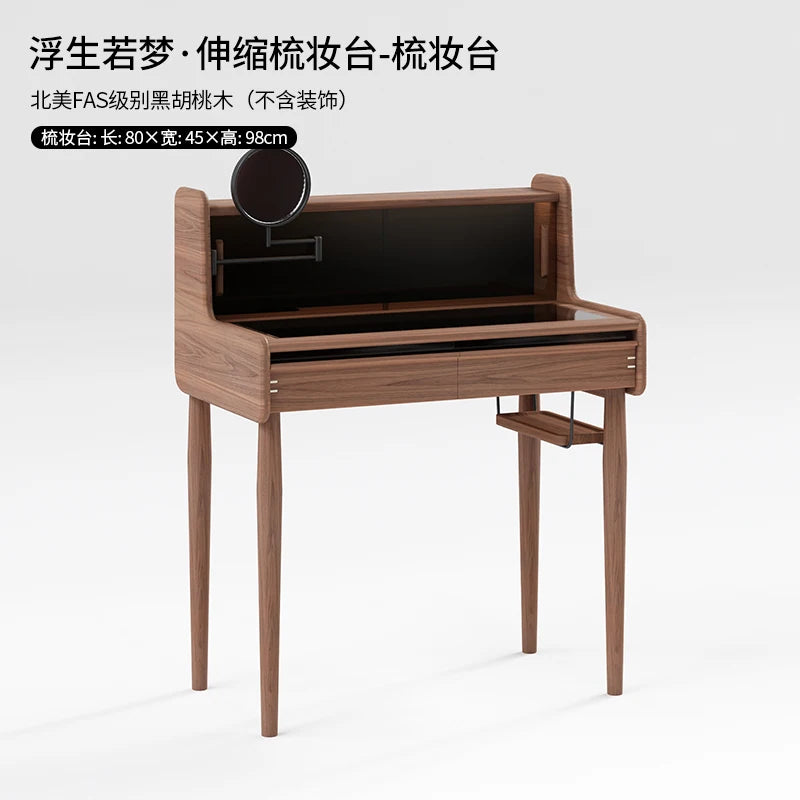 Wood Cosmetics Vanity Table Bedroom Makeup Mirror Desk Study Luxury Dressing Table Modern Organizer Penteadeira Home Furniture