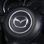 Steering Wheel Trim Circle Sequins Ring Cover Sticker for Mazda 3 Axela CX-5 CX5 Accessories 2017 2018 2019 2020 2021 2022 2023