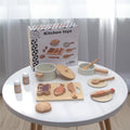 Wooden children's simulation kitchen toys,early education educational toys, simulationpots and pans, food, role-play chef