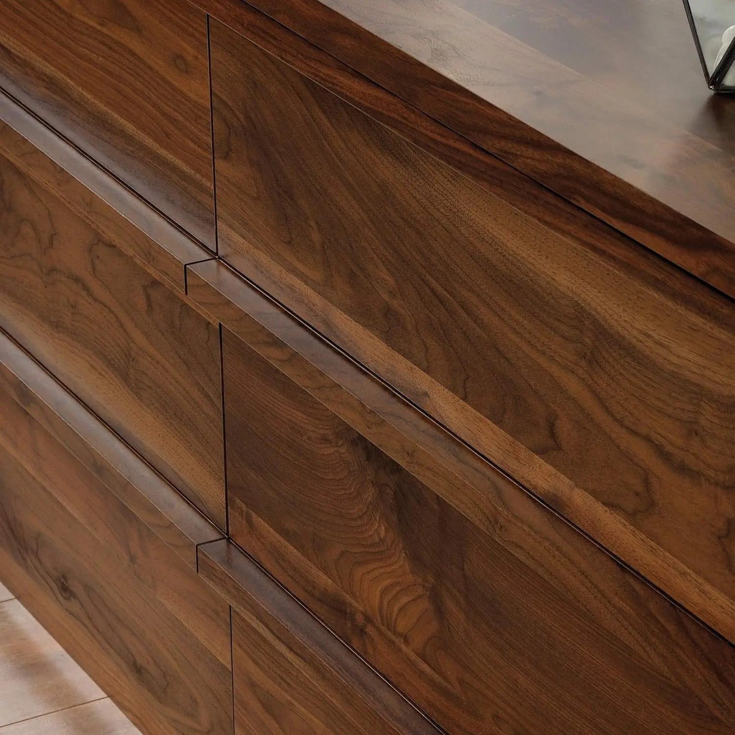 Harvey Park 6 Drawer Dresser for Bedroom Wooden Dressers & Chest of Drawers, in Grand Walnut