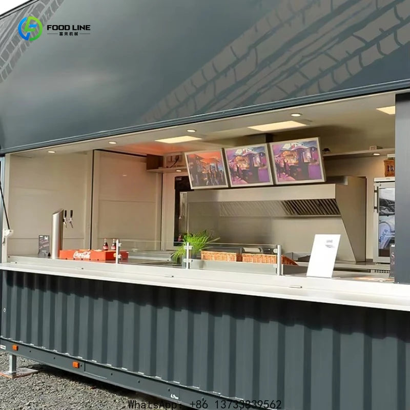 Customized Food Trailer Container Restaurant 20ft Container Restaurant with Kitchen