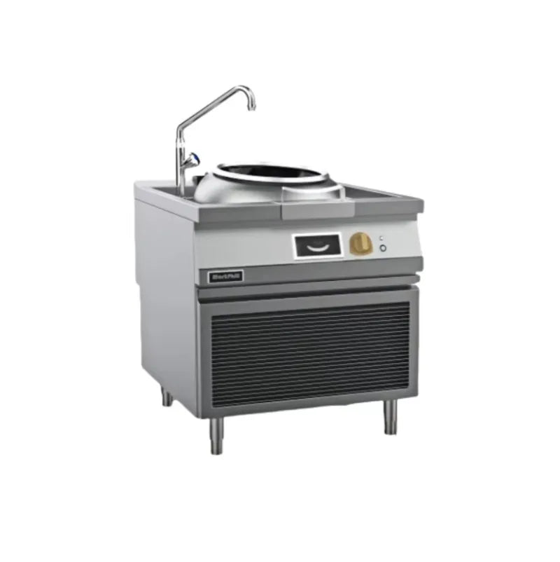 Commercial Kitchen Single Burner Gas Wok Range with One Rear Pot Chinese Cooker Equipment for Restaurant Catering Custom