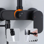 Black Brass  kitchen into the wall Hot and Cold Water Faucet wash Basin mop pool Bathtub wash spray Gun Faucet EY-YH1600