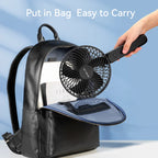 Opolar 10000mAh Handheld Mini Fan Foldable Camping Fan Silent Strong W
