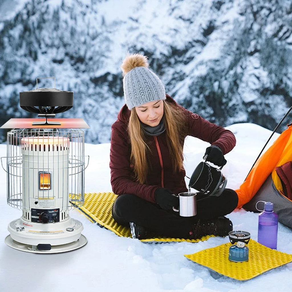 4 Blades Stove Fan Heat Powered Fireplace Fan Log Wood Burner Eco-fan Quiet Fireplace Fan Home Winter Warm Heat Distribution무동력팬