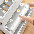 Daisy Flower Kitchen Cabinet Mat Reusable Drawer Mat Kitchen Dining Table Mat Insulation Mat Waterproof Moisture-proofDrawer Mat