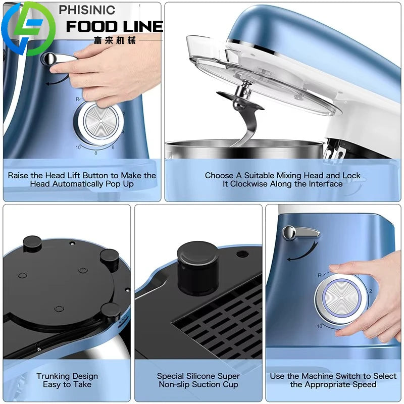 Custom Home Kitchen Appliances Electric Food Bread Dough Mixer Stand Cake Maker Mixers