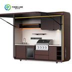 Customized  Outdoor Kitchen Built Outside Bar Barbecue Grill Waterproof Garden Backyard Outdoor Kitchen Cabinets