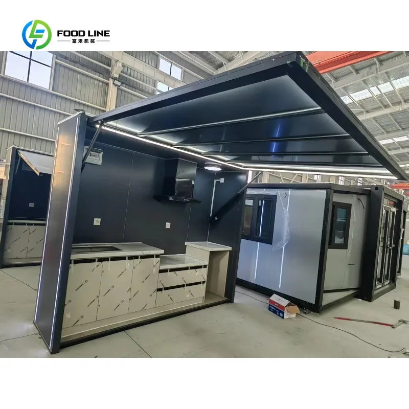 Customized Weatherproof Outdoor Kitchen With Grill Fridge And Stone Top For Home Garden Backyard Party & Commercial Catering Use