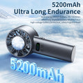 5200mAh Handheld fan cooling Ice compress silent portable outdoor 100