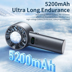 5200mAh Handheld fan cooling Ice compress silent portable outdoor 100