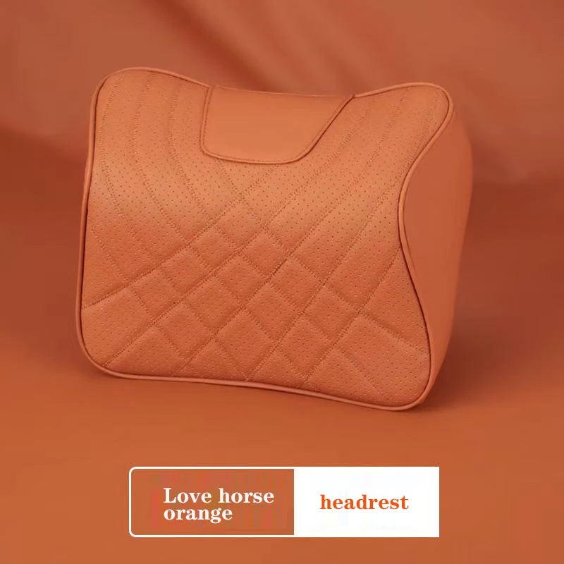 Car headrest for Mercedes-Benz C W205 GLC X254 E Class W214 Nappa leather headrest neck and waist support advanced material
